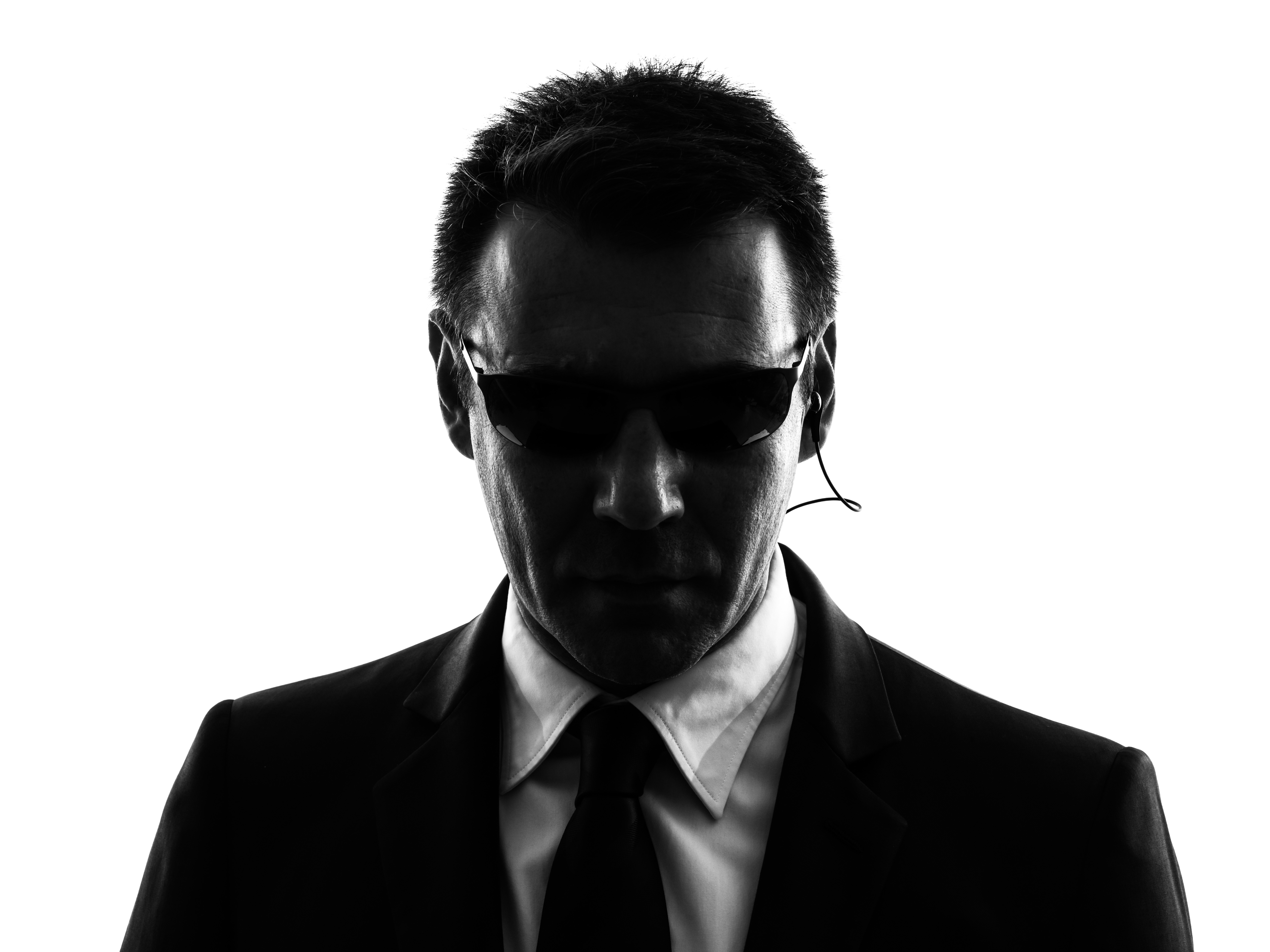 Chi siamo - silhouette professionale in bianco e nero